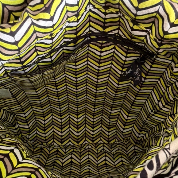 Vera Bradley Change it Up Backpack Tote:Wallet Black/Yellow Retired Island Bloom - Picture 6 of 11